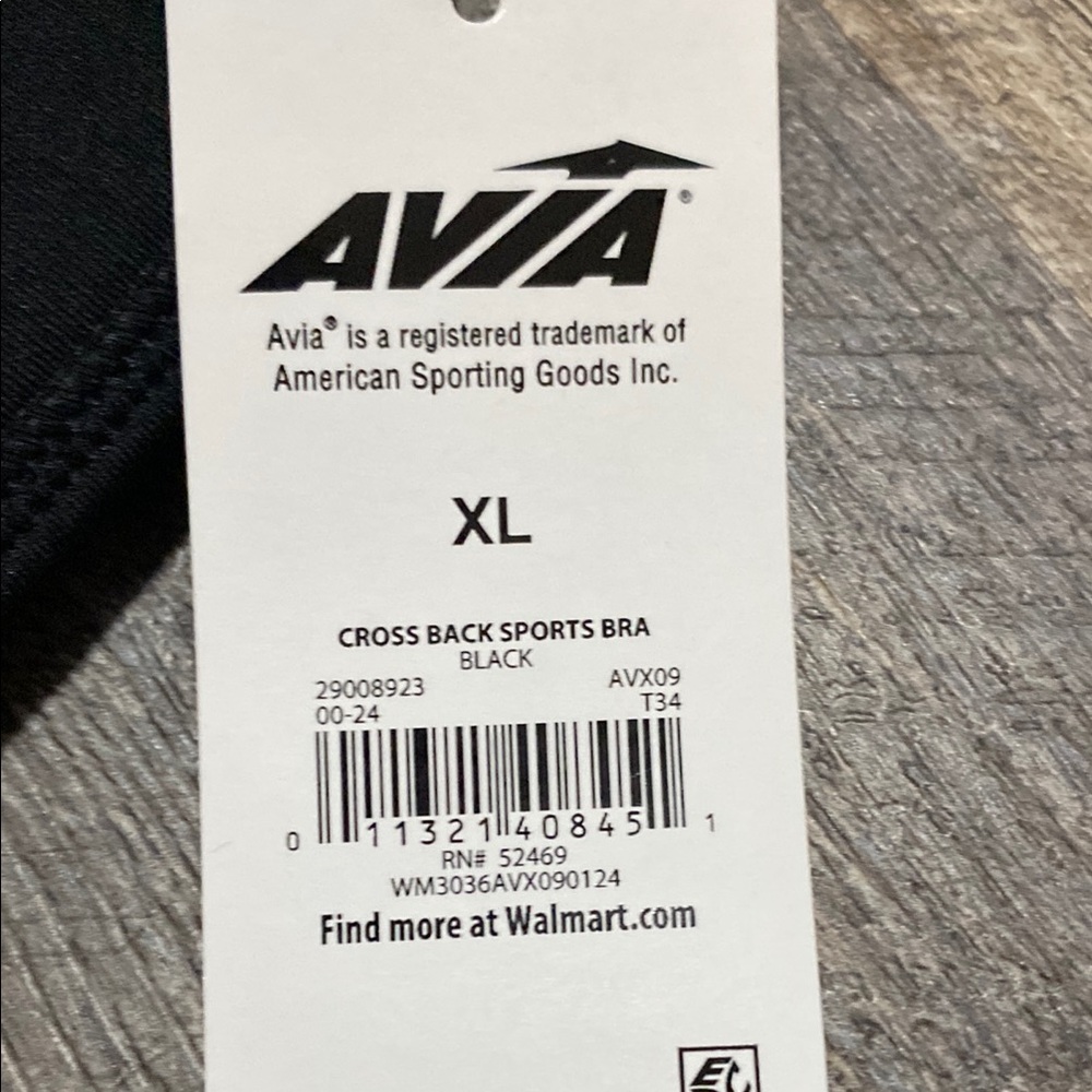 Avía Crisscross Sports Bra with Wide Supportive Band - Picture 2 of 9